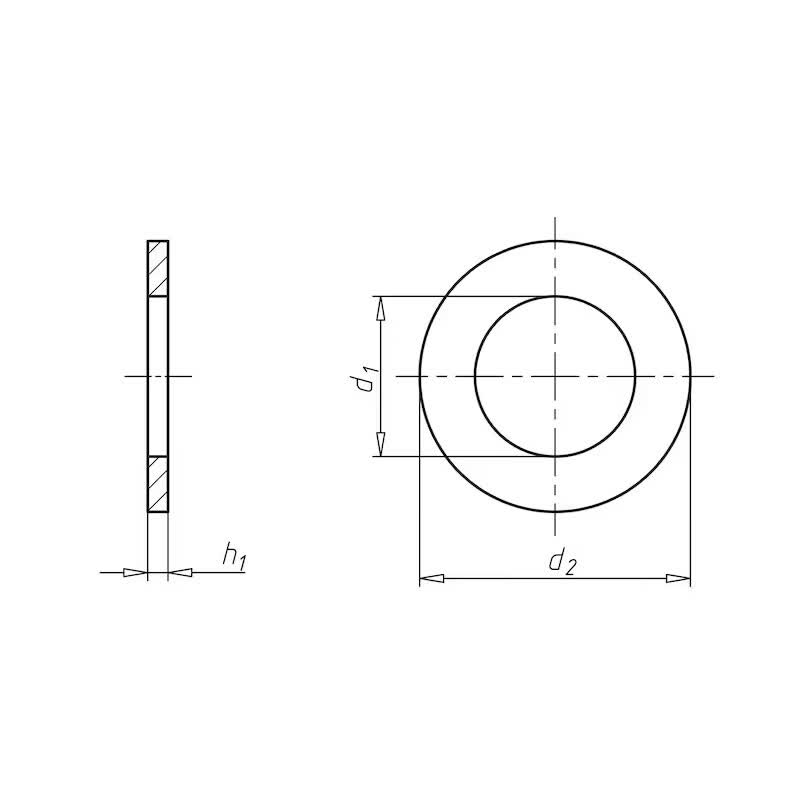 WURTH flat washers - ISO7089-200HV-(A2K)-5 (500 pieces/box)