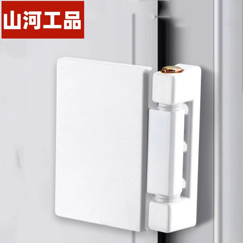 Shanhe Industrial Products PVC door hinges, old-style PVC door and window accessories, bathroom casement window hinges, folding hinges, and a complete range of hinges. [Screws included] PVC multi-functional hinge (1 piece).