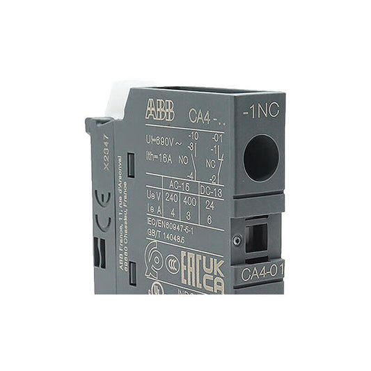 ABB contactor accessories auxiliary contacts; CA4-01