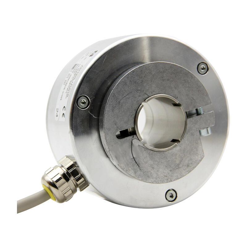 Pepperl+Fuchs hollow shaft incremental rotary encoder, 1024P/R, push-pull, cable 1m, outer diameter φ90mm, shaft diameter φ38mm, RS422; RHI90N-0LAK1R6XN-01024