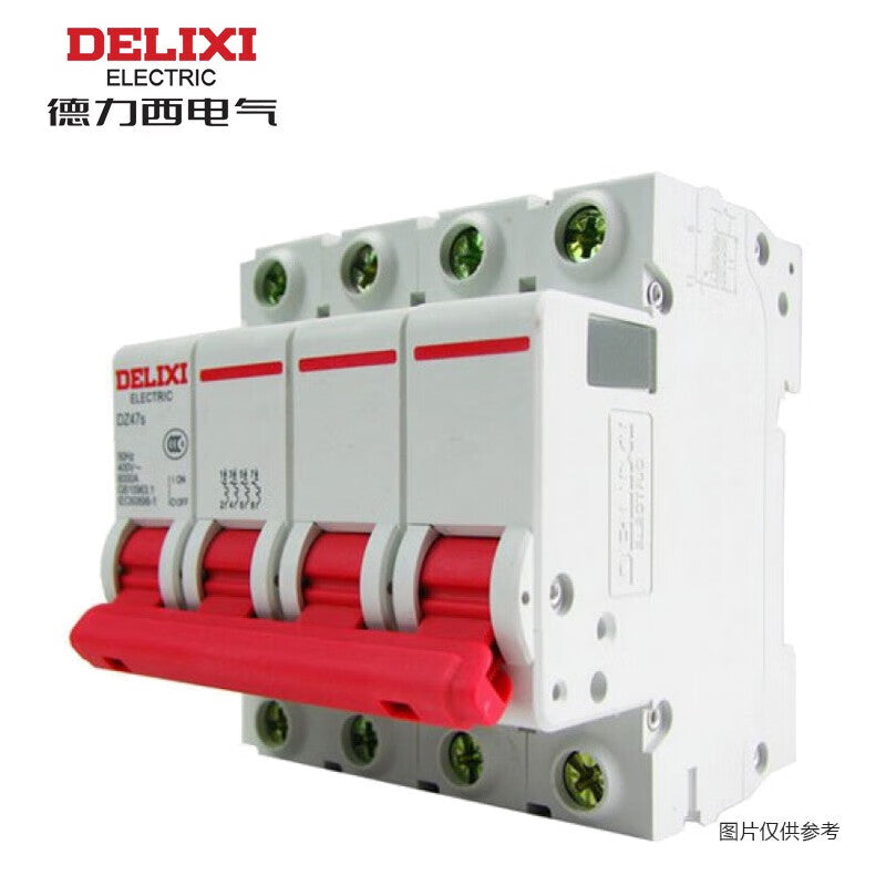 Delixi DZ47s 4P B 63A 6KA 400VAC DZ47SN4B63ZY miniature circuit breaker