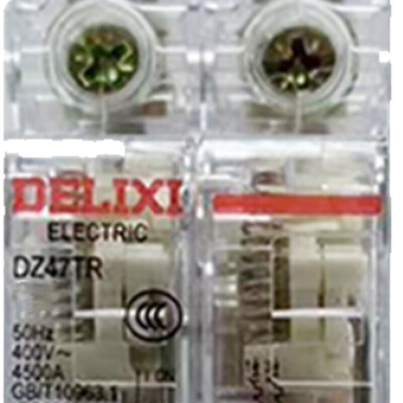 DELIXI ELECTRIC circuit breaker switch DZ47TR transparent MCB 6kA 2P C type 32A/can be customized