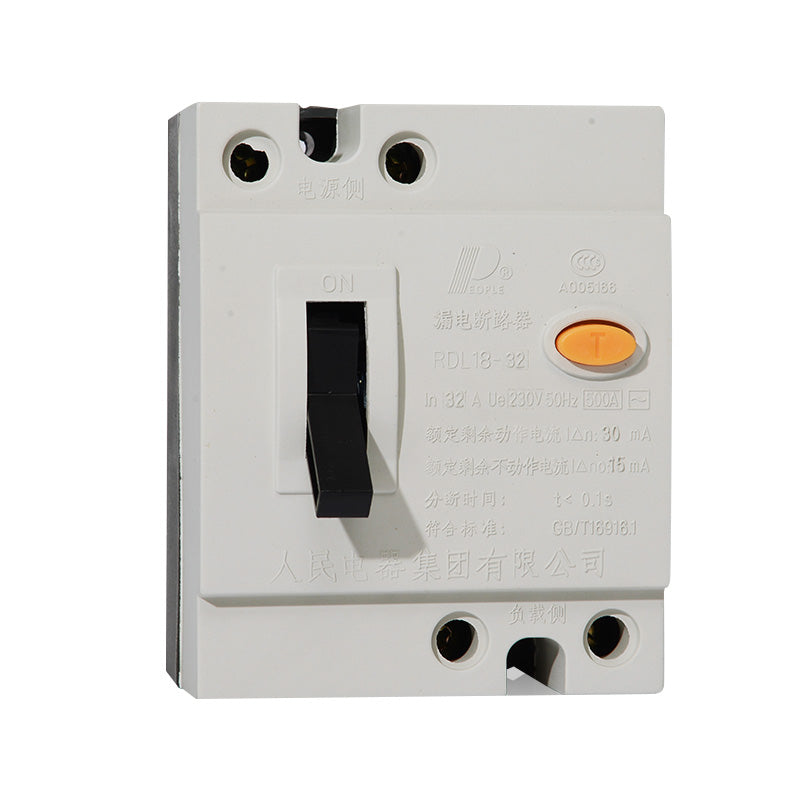 People's Electrical Appliances PEOPLE leakage protector electric shock protection contact protection leakage protection switch RDL18 series 20A