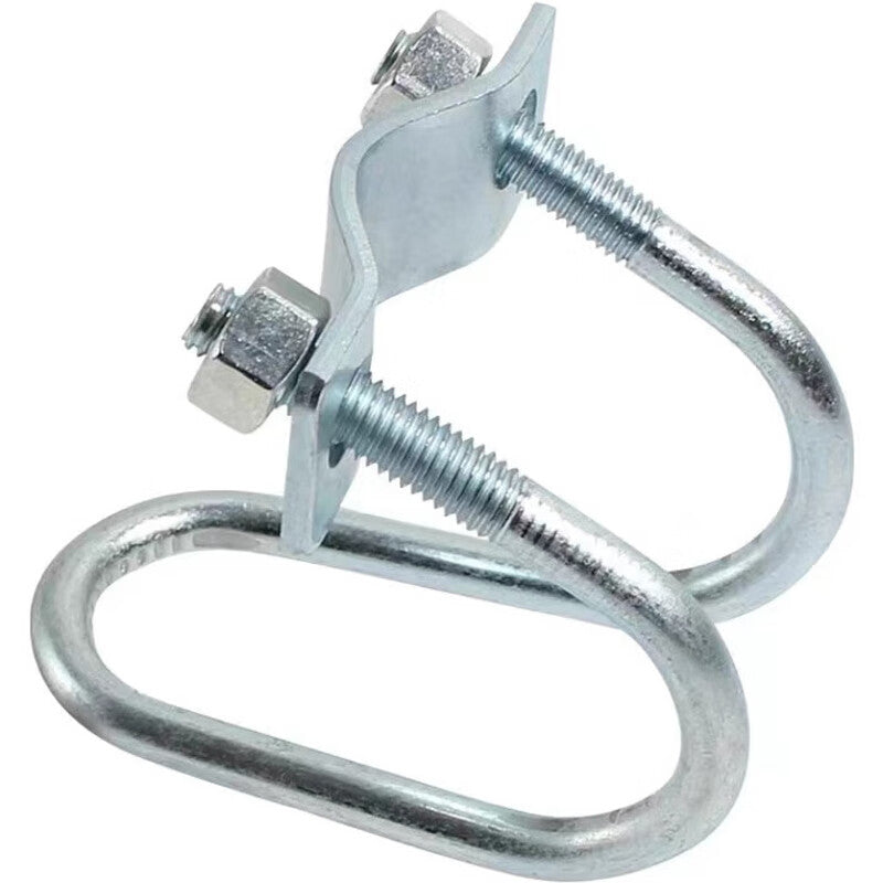 Deyu Industrial Products Double U-shaped Buckle, Steel Pipe Fixing Buckle, Construction Fastener, Cross Pipe Buckle, One Price, 6-point Buckle (25/25)