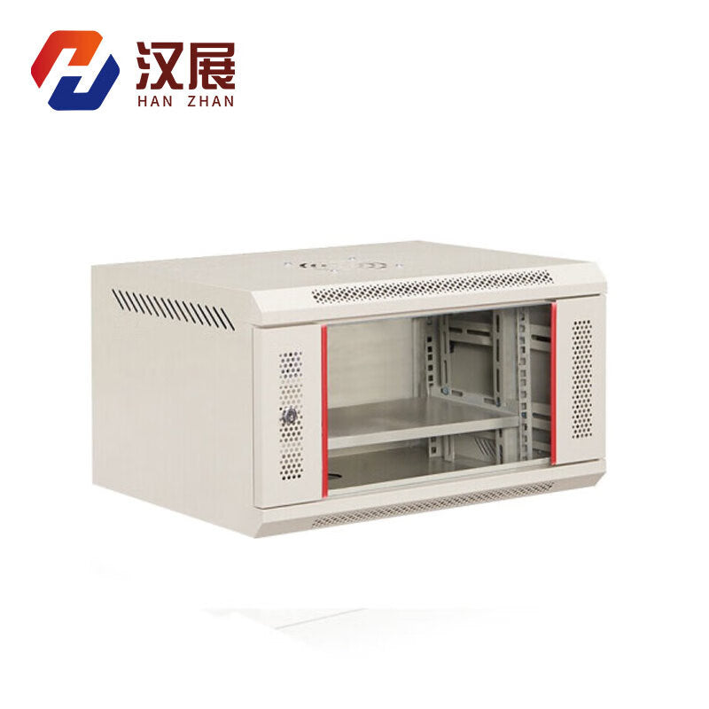 Hanzhan 12U Wall Mounted Network Cabinet - Cold Rolled Steel, 19 Inch