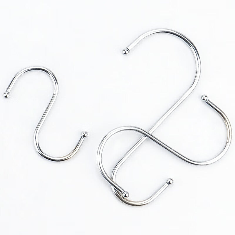 Hesterig S-Hook, S-Type Multifunctional Hook, Round Tube Hook, Large Size (10 pieces) JG-1891