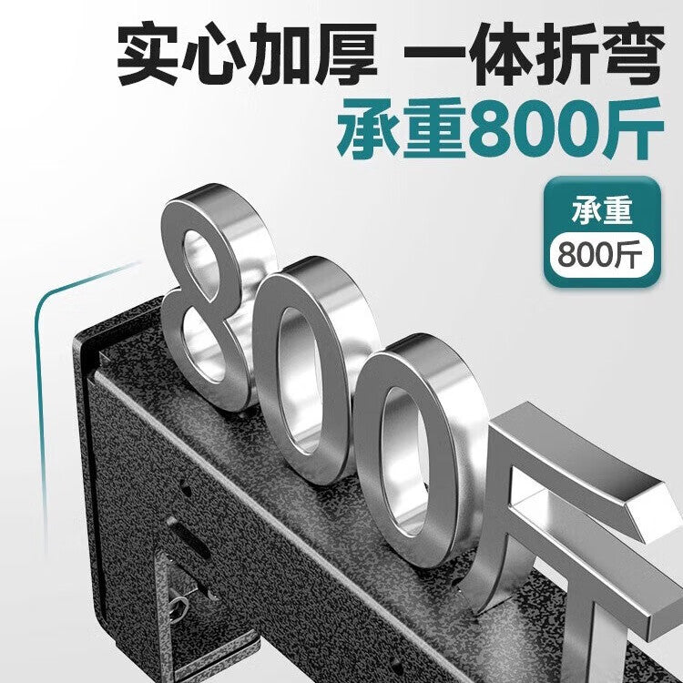 Thousand-speed wheel shelf bracket, suspended TV cabinet triangular support frame, wall bracket, shelf support, hanging cabinet fixing accessories, 430mm long suspended corner bracket [two pieces], stainless steel.
