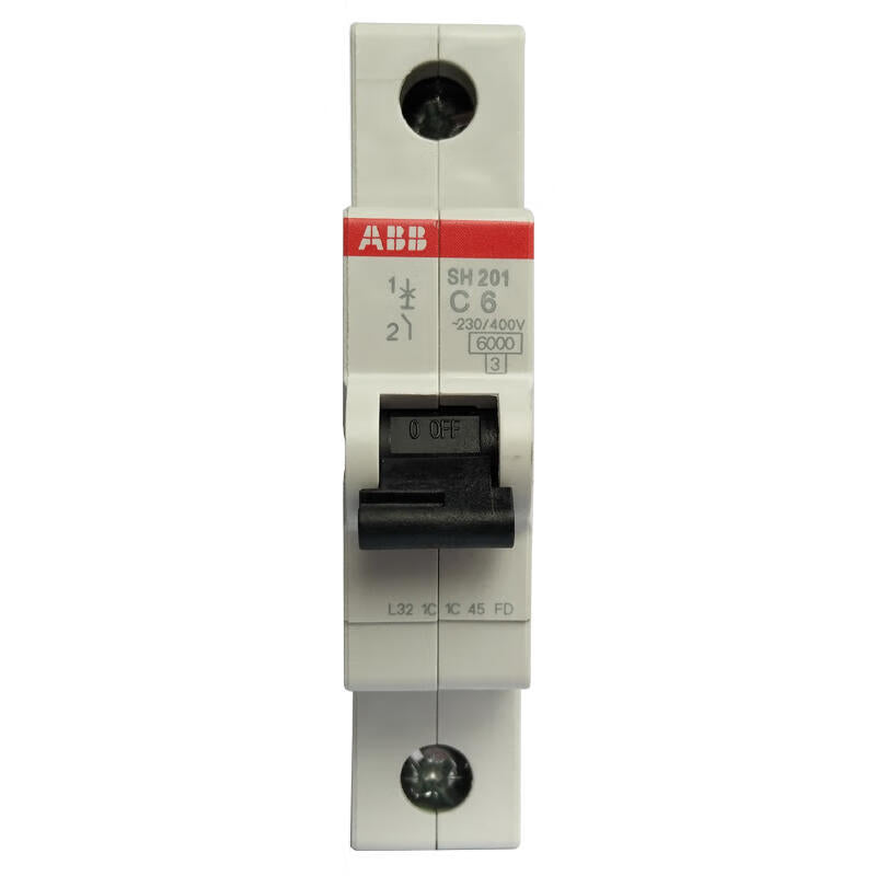 ABB SH200 series miniature circuit breakers; SH201-C6