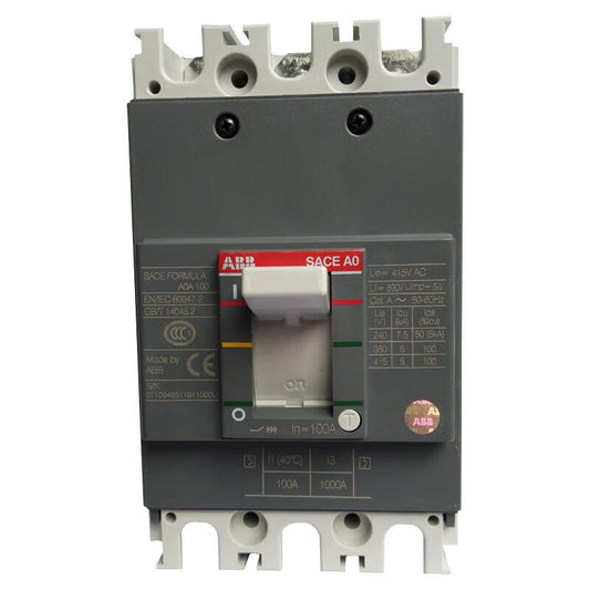 ABB A0A100 TMF63/630 FF 3P Molded Case Circuit Breaker