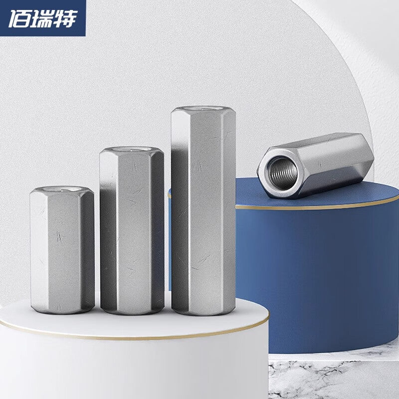 Bairuit 304 Stainless Steel Double-Pass Hexagonal Post Nut Support Isolation Post Chassis Motherboard Wiring Stud Double-Ended Nut Post M4*80 [2 Pieces]