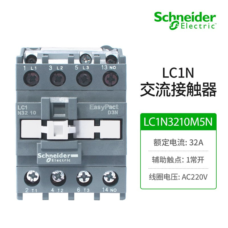 Schneider Electric LC1N3210M5N 3-Pole Contactor AC 220V