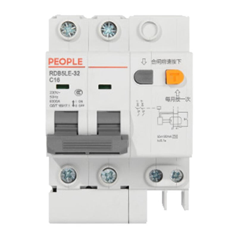 People's Electrical Appliances (PEOPLE) RDB5LE leakage protector with air switch circuit breaker 3P+N 25A