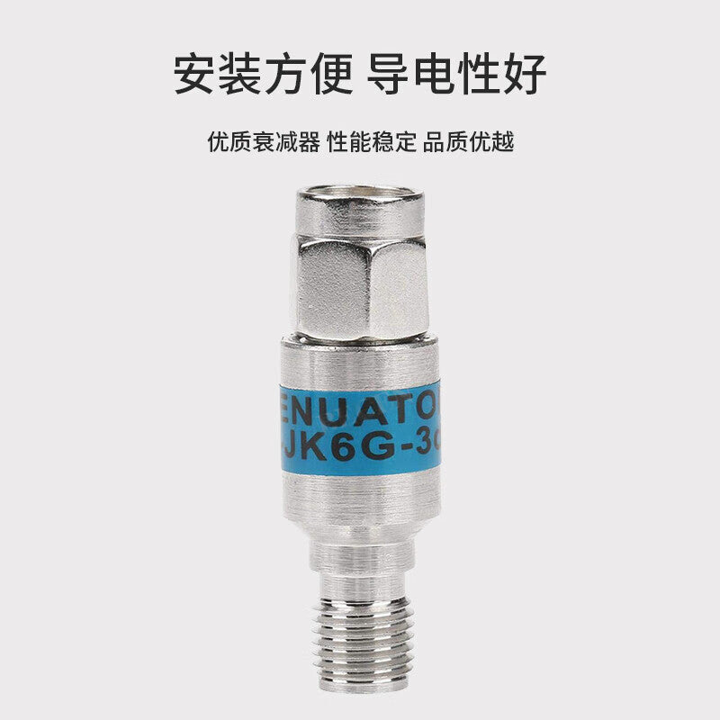 Fengyingzi SMA Fixed Attenuator 2W DC-6GHz 1dB RF Coaxial Attenuator Male to Female FYZ-SMA1dB