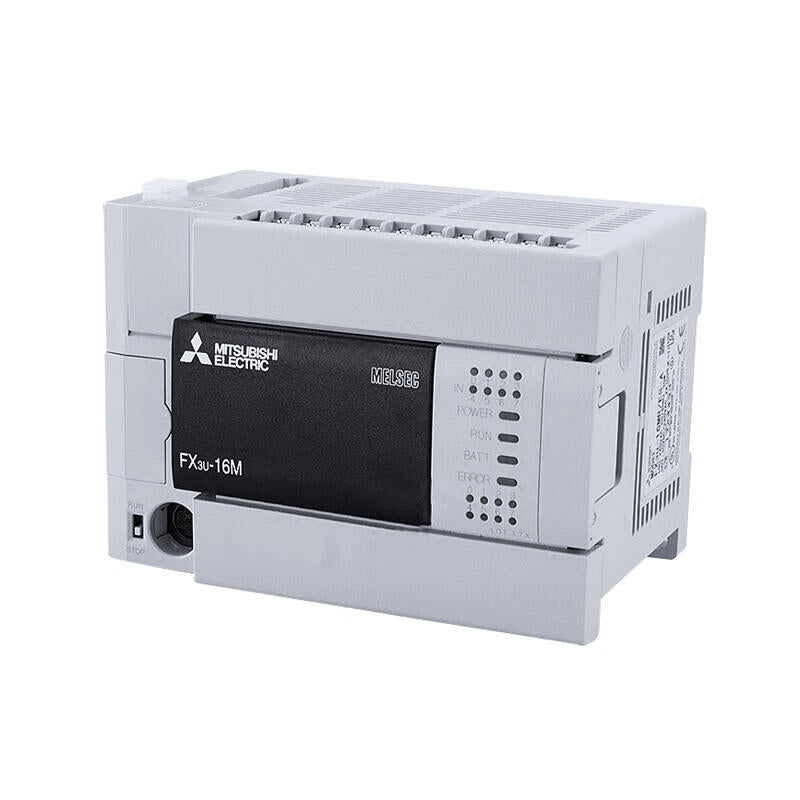 Mitsubishi Electric FX3U series basic unit, built-in 8 input/8 output (relay), AC power supply; FX3U-16MR/ES-A
