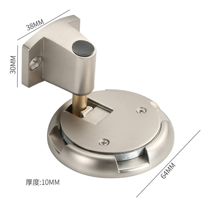 Jin Gu Lao Adjustable Non-Magnetic Door Stopper, Drill-Free Anti-Collision Door Stopper, Bathroom Door Stopper, Strong Magnetic Door Stopper, Antique Red Bronze KBT-92