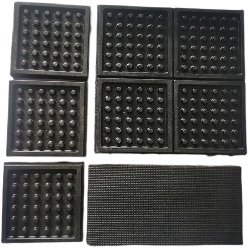 Weiruijia Industrial Rubber Vibration Damping and Anti-slip Machine Feet Pads for Punch Presses, Machinery, Equipment, Noise Reduction and Silencing Pads, Water Pumps, and Air Conditioner Pads. With frame, 400mm long * 400mm wide * 20mm thick.