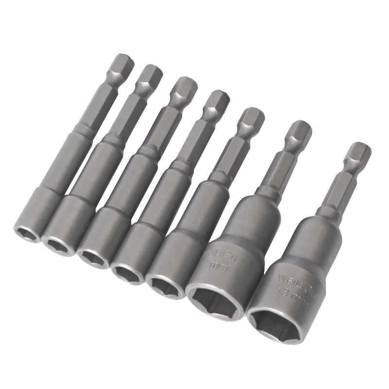 GUWANJI Hex Socket Wrench, External Hex Socket Bit, Electric Wrench, Drill Bit, Self-Tapping Screwdriver, Magnetic M8x42 [20 pieces]