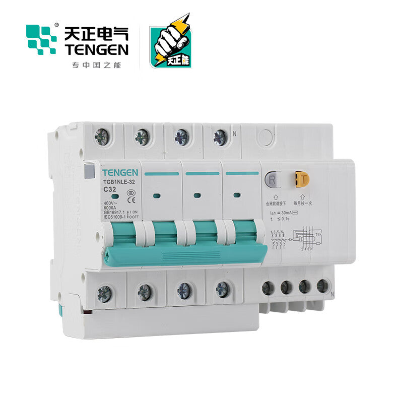 Tianzheng Electric TGB1NLE-32 32A 4P Miniature Circuit Breaker