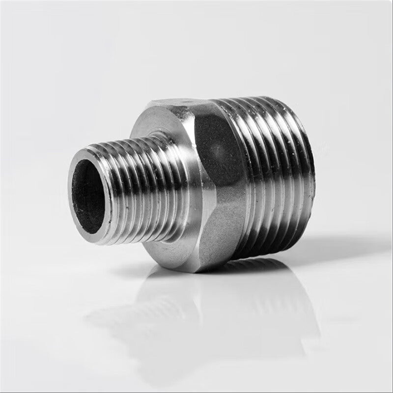 VIRUIJIA 304 Stainless Steel Hexagonal Thread Reducer/Straight-Through Adapter, Internal Thread DN32*25/1.2 inch to 1 inch/10 sets