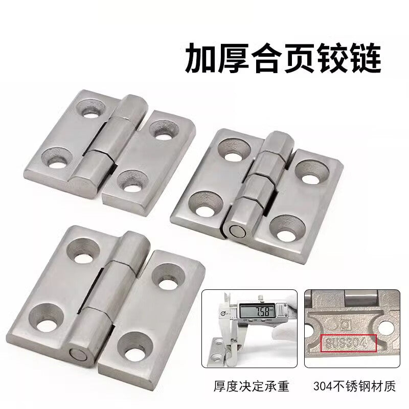 Pango Precision Folding Hinge, Industrial Heavy Duty Hinge CL143 [304 Stainless Steel Brushed 50*50*4]