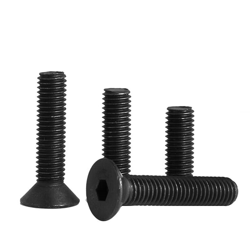 Winstein 10.9 grade blackened (quenched) countersunk head hex socket head cap screws M16*30 (10 pieces) Flat head bolts and screws DIN7991 WSX161
