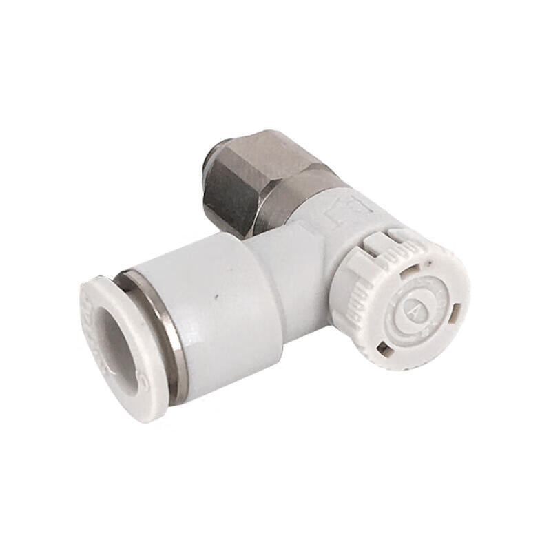 AirTac Push Lock Speed-Regulating Valve, PTL401B-MS