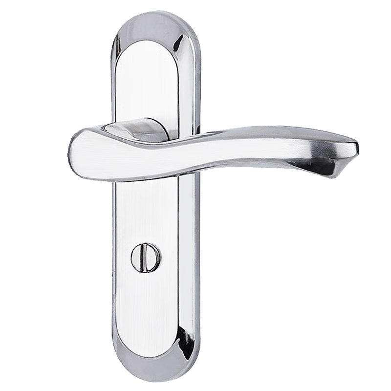 Basic bathroom door lock, toilet lock, bathroom lock, universal lock, interior door handle, keyless, 110 single tongue.