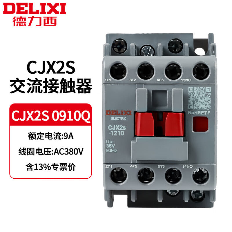 DELIXI ELECTRIC CJX2S-0910 380V AC contactor 9A contact relay