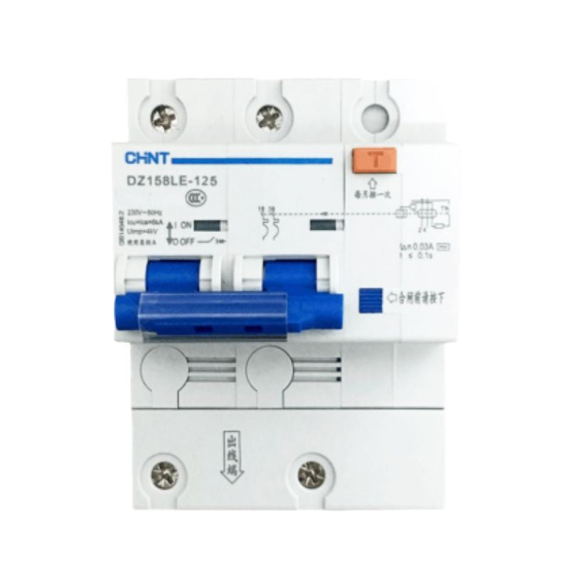 Chint DZ158LE-125 2P 80A 30mA Leakage Circuit Breaker