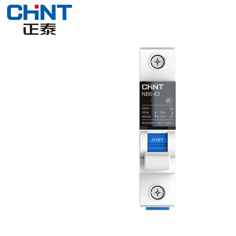 Chint NB6-63 Series 1P C63 Circuit Breaker (2-Pack)
