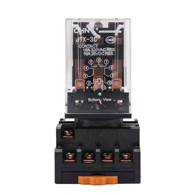 Chint (CHNT) JTX-3C-AC 36V small relay high power electromagnetic relay garden 11 feet (relay + base)