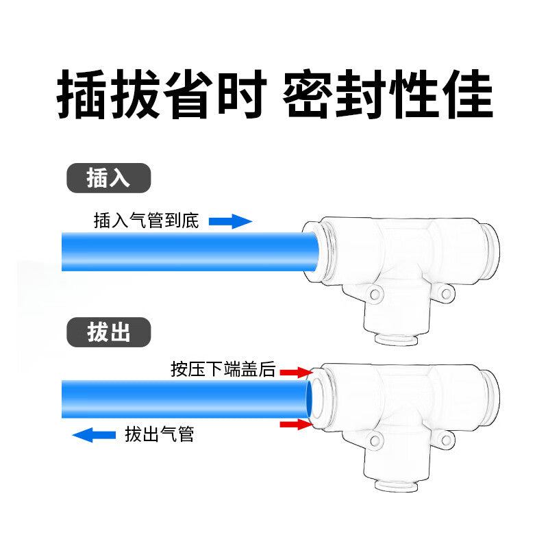 AirTAC X-APEG108 T-Type Reducing Tee Connector