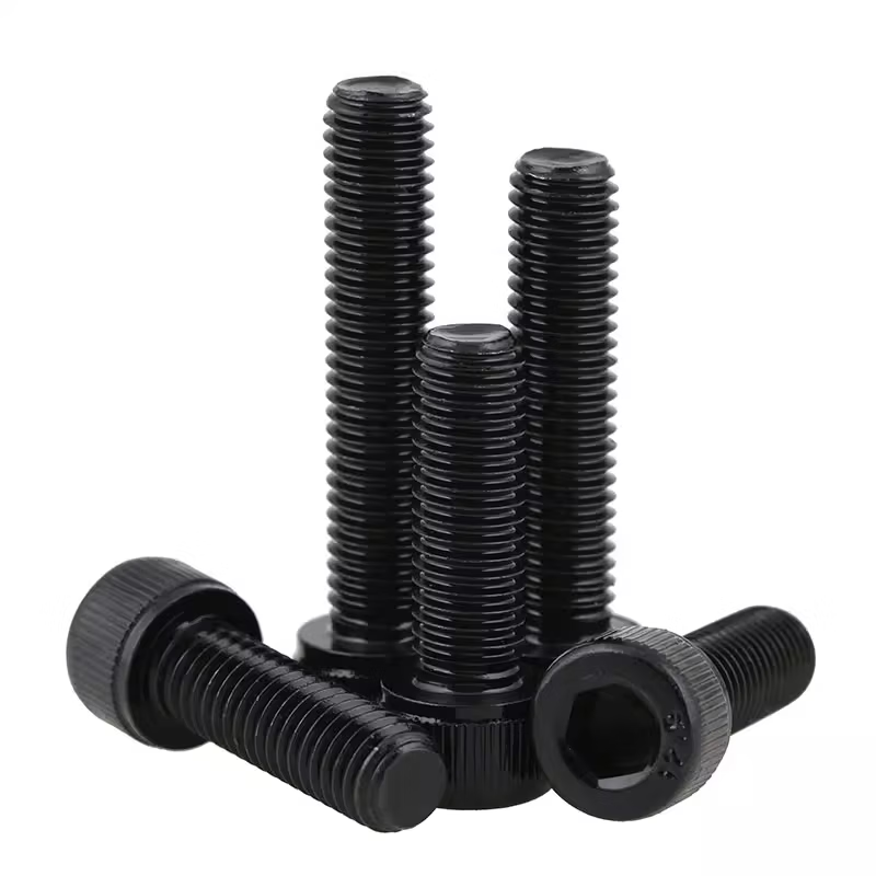 Bairuit 12.9 grade high strength British and American standard cup head hex socket head cap screw, cylindrical head, coarse thread, American standard bolt, 3/16-24*1/2 [20 pieces], fully threaded.