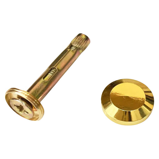 Xuncheng - Tile Hollowing Fixing Nails, Anti-Locking Tile Fasteners (Unit: Piece), Bright Gold, 5cm