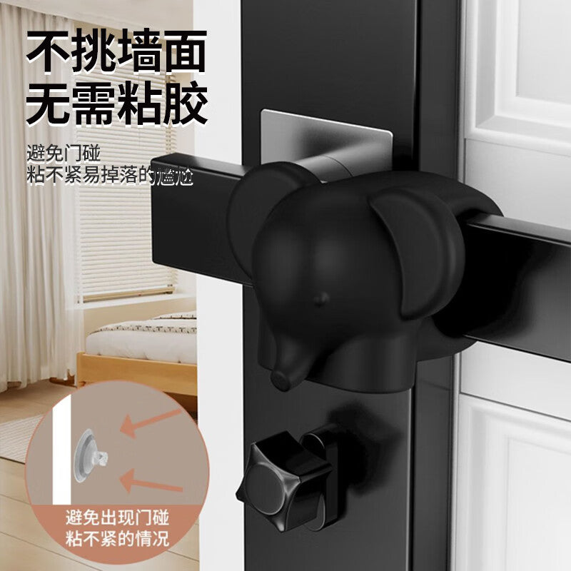 Dipur door stopper silicone door bumper door stopper no-drill door barrier door lock door handle protective cover cushioning anti-collision device