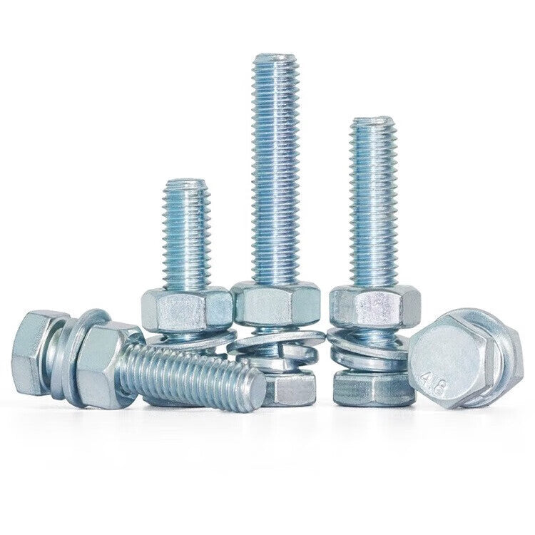 Ironclad 4.8 grade galvanized hex bolts, M16 screw and nut set, price per set: M16*80