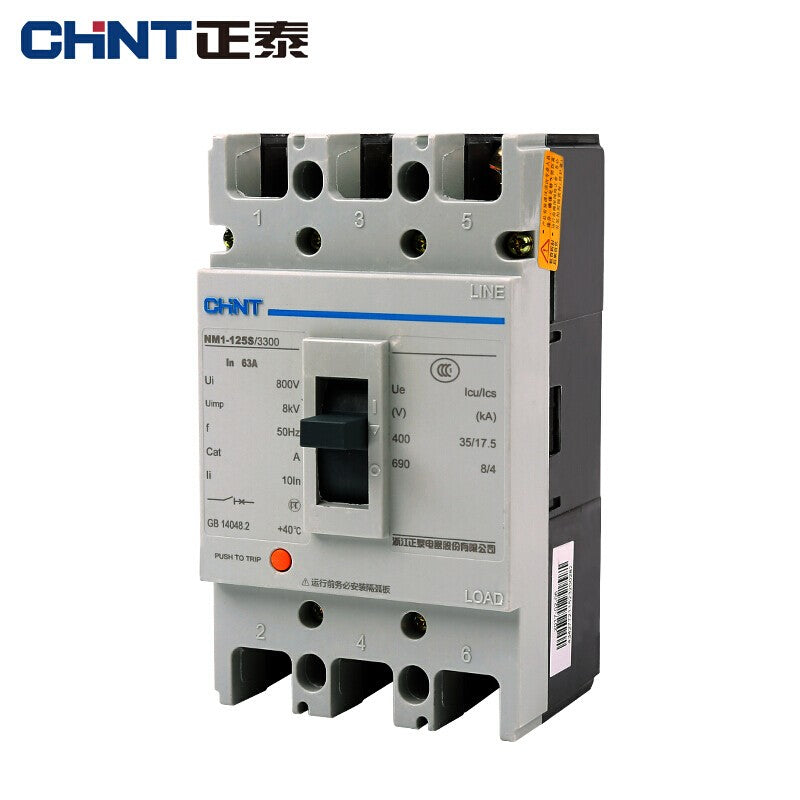 Chint NM1-63S/3300-63A Circuit Breaker 3P Air Switch Protector