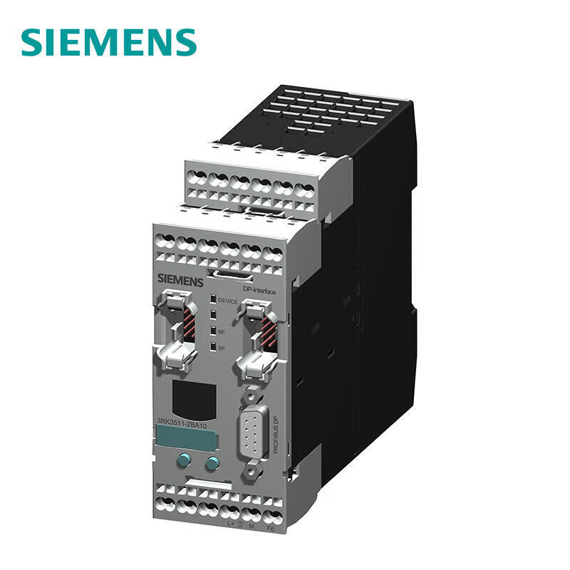 Siemens interface module DP interface, for modular safety system 3RK3PROFIBUS-DP interface 12Mbit/s, RS485 45mm structure width cage card type terminal can be programmed through safety ES without connecting cable; 3RK35112BA10