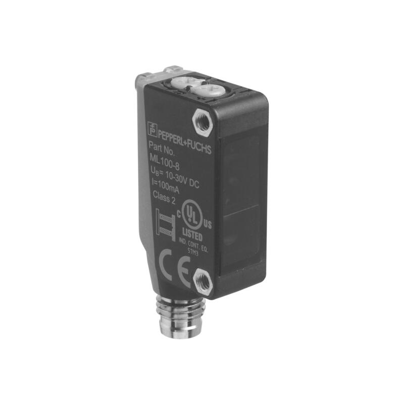 Pepperl+Fuchs square diffuse reflection photoelectric sensor with background suppression function; ML100-8-H-350-RT/95/103