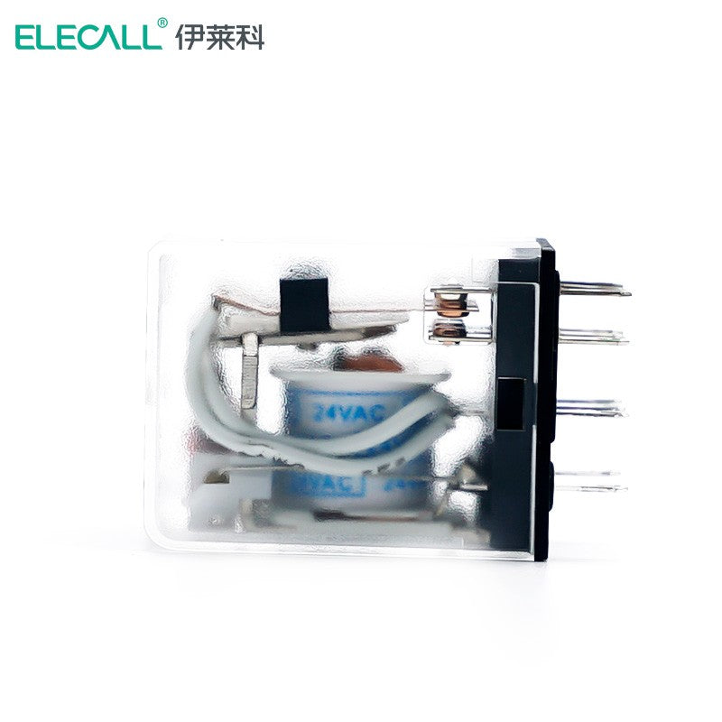 ELECALL HH53P small intermediate relay AC three-open three-closed with light without base electromagnetic relay set 11 feet MY3NJ AC24V