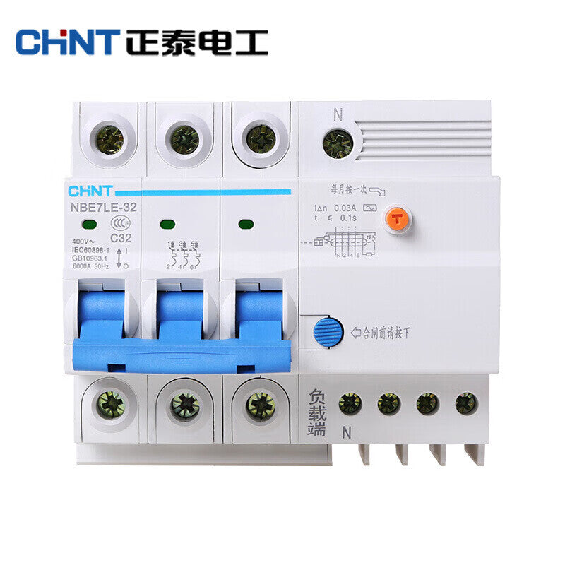 Chint NBE7LE-63 4P 40A Leakage Circuit Breaker with Protection