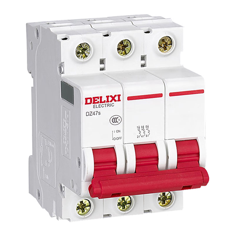 Delixi DZ47s 3P D 3A 6KA 400VAC DZ47SN3D3 miniature circuit breaker