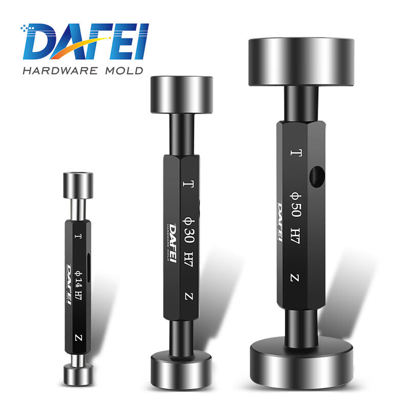 DAFEI Smooth Plug Gauge Inspection Tool, Double-Head Smooth Plug Gauge, High-Precision Hole Diameter Plug Gauge, Inner Hole Plug Gauge, Inner Hole Measuring Gauge—10mm H7