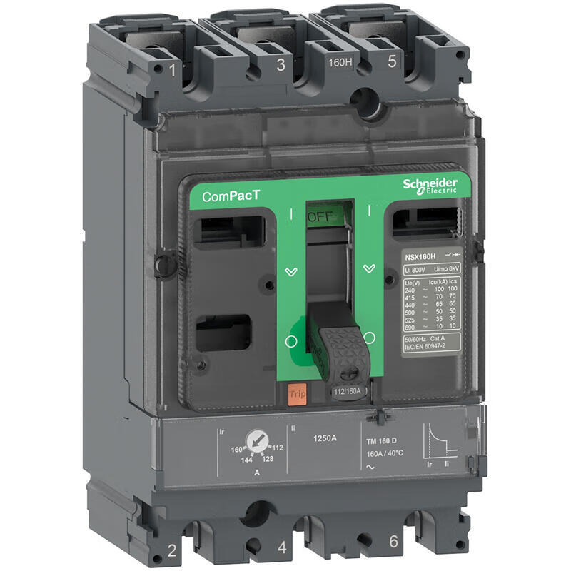 Schneider Electric NSX160N Molded Case Circuit Breaker 160A 50kA