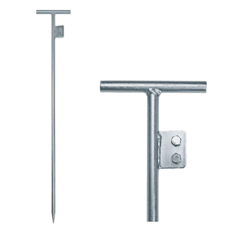 Zhuyun Grounding Pin, Grounding Nail, Galvanized T-shaped Grounding Pin, Grounding Electrode, Lightning Protection Grounding Rod, Grounding Pile, T-shaped Triangle 16*1000