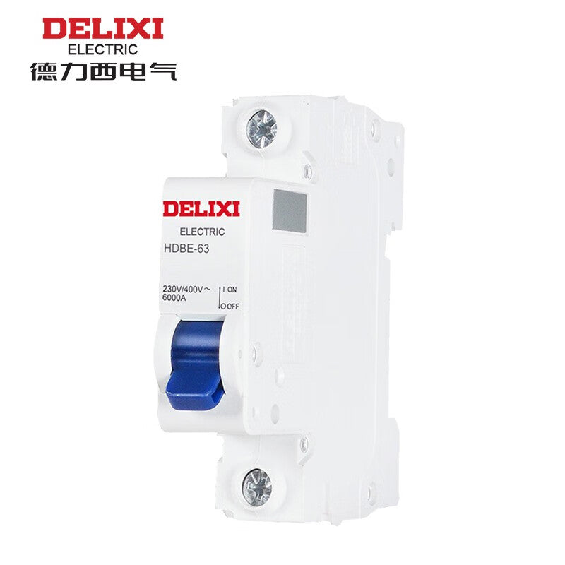 Delixi HDBE-63 1P C 16A 6KA 230/400VAC HDBE631C16 miniature circuit breaker (C)