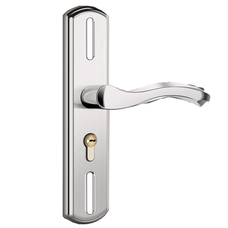 Beginner-grade door lock, universal household bedroom door handle, interior door and wooden door lock, adjustable round 18 handle, no hole modification required.