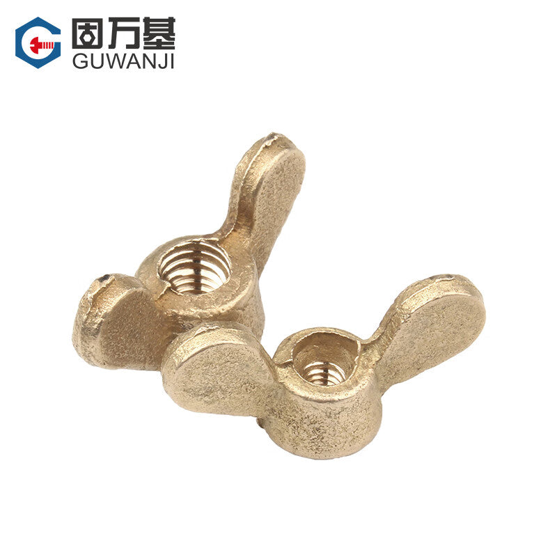Guwanji Copper Butterfly Nuts, Butterfly-Shaped Nuts, Ingot-Shaped Shearling Nuts, Hand-Tightening Nuts M4 M5 M6 M8 M10 M12-M20, National Standard Fasteners Collection, M10 [2 pieces]