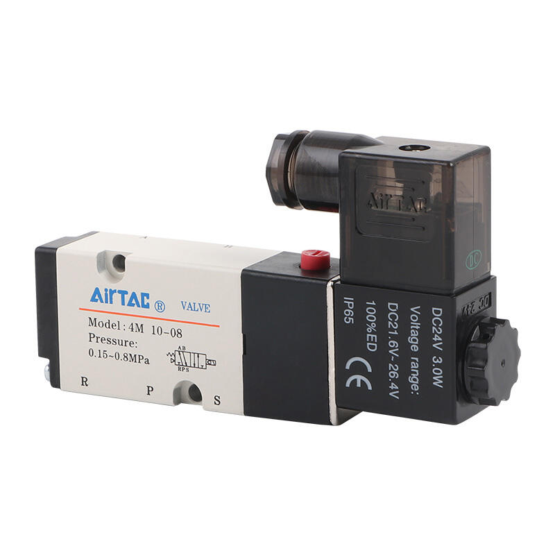 AirTAC NAMUR specification internal pilot solenoid valve, 2-position 5-way, single solenoid, DIN socket; 4M31008A