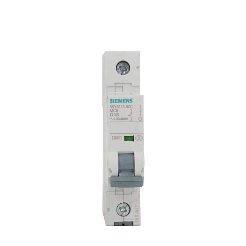 Siemens circuit breaker 5SY6116-8CC D type 16A 1P 6KA single in and single out air switch main circuit breaker